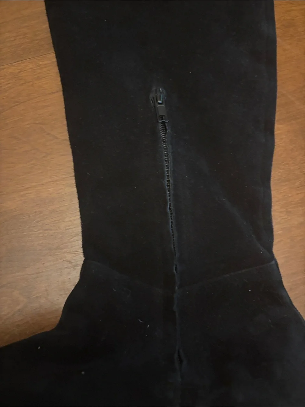 Sam Edelman S-James Black Suede Over The Knee Boots Flat Thigh High Size 9M 9